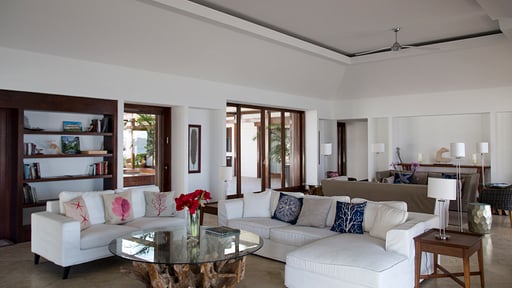 Villa La Plage Woonkamer