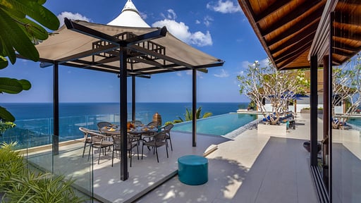 Villa La Thalé 用餐區