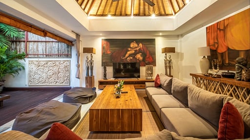 Villa Lagoon Canggu Living room 1