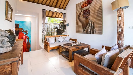 Villa Lagoon Canggu Living room 2