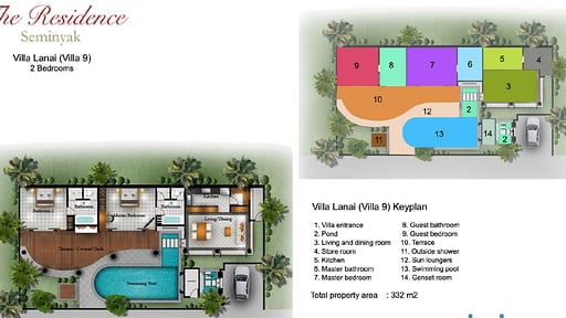 Villa Lanai Floor plan