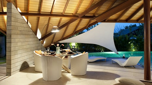The Layar Two Bedroom Villa Dining area
