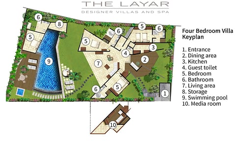 The Layar Four bedroom Villa Floor plan