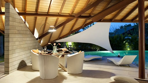 The Layar Three Bedroom Villa Dining area
