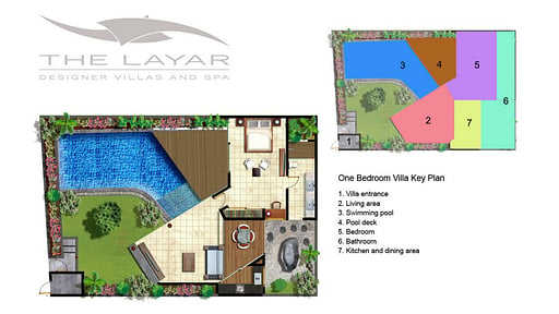 The Layar One Bedroom Villa Floor plan