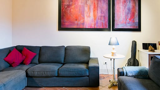 Villa Le Caggia Woonkamer