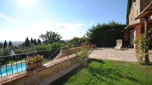 Villa Le Corchie Garten