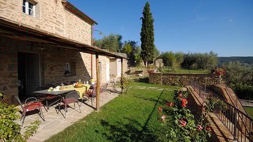 Villa Le Corchie Garten