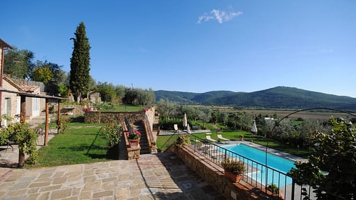 Villa Le Corchie Garten