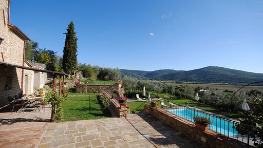 Villa Le Corchie Garten