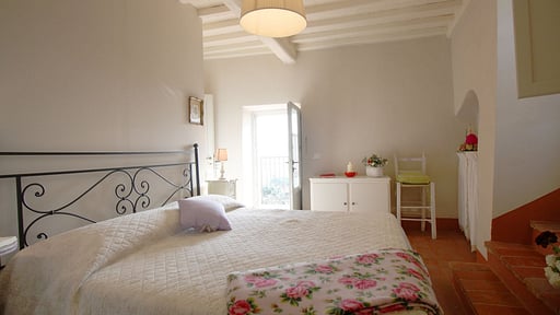 Villa Le Corchie Schlafzimmer 1