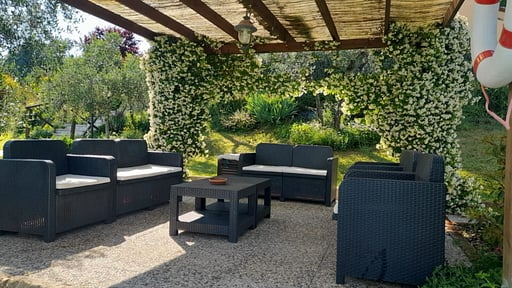 Villa Le Ripe Terras/Veranda