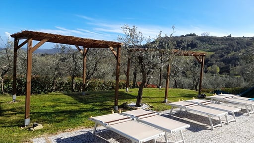 Villa Le Ripe Terras/Veranda