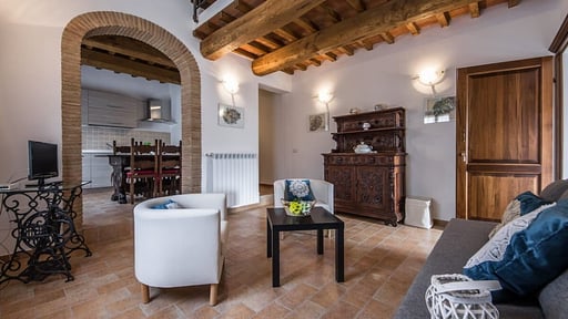 Villa Le Ripe Woonkamer