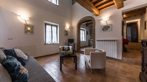 Villa Le Ripe Woonkamer