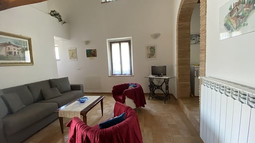 Villa Le Ripe Woonkamer