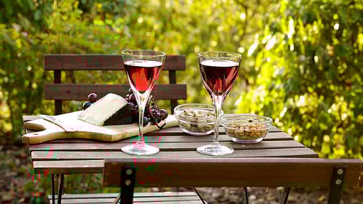 Villa Le Tre V. Terrasse/Veranda