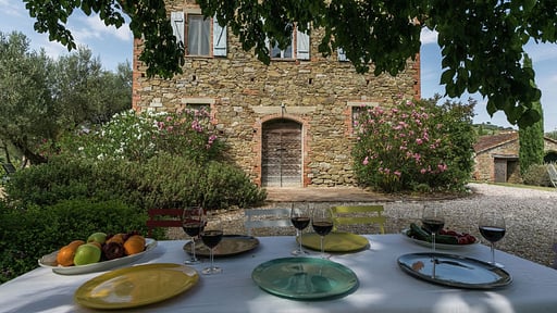 Villa Le Tre V. Terrasse/Veranda