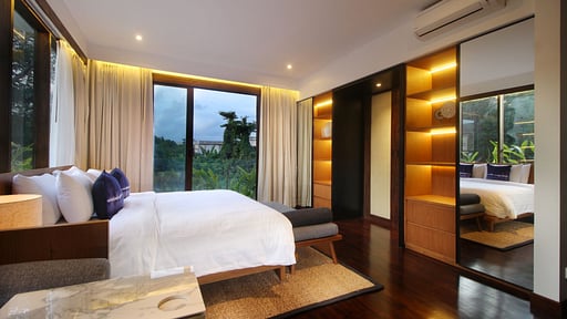 Villa Leceni Schlafzimmer 1