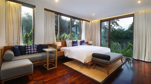 Villa Leceni Schlafzimmer 1