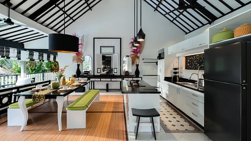 Villa Lepak by the River Zona de comedor