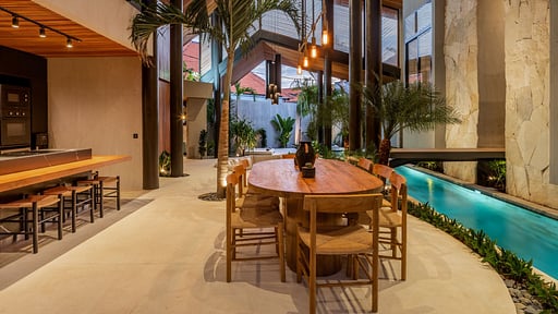 Villa Levante Kerobokan Dining area