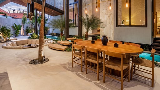 Villa Levante Kerobokan Dining area
