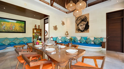 Villa Liang Ubud Dining area