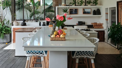 Villa Lileo Dining area