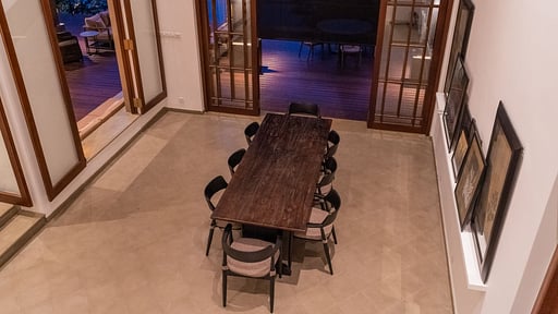 Villa Lily Pod Dining area