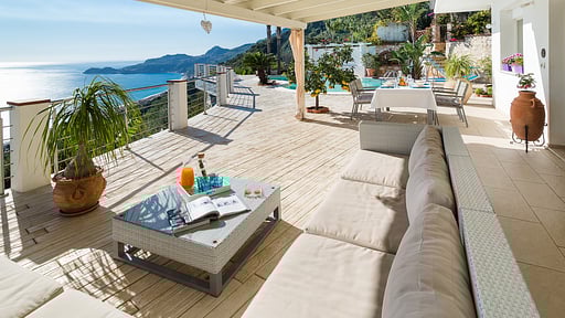 Villa Luce Letojanni Terras/Veranda