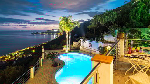 Villa Luce Letojanni Zwembad