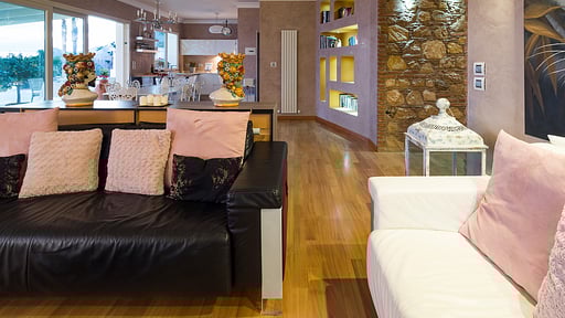 Villa Luce Letojanni Woonkamer