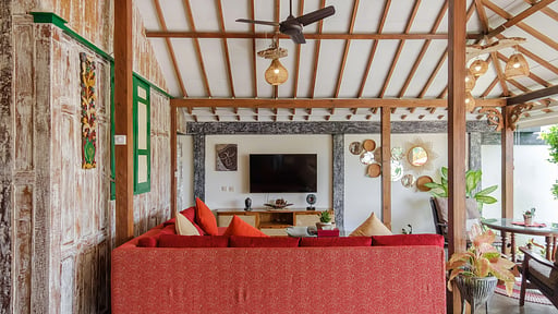 Villa Madeira Joglo Temo Living room
