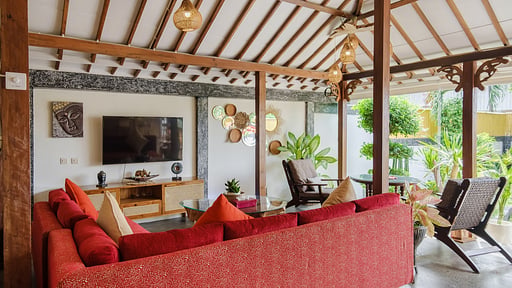 Villa Madeira Joglo Temo Living room