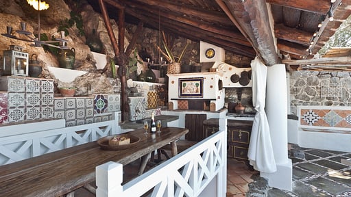 Villa Madonna di Costantinopoli Dining area