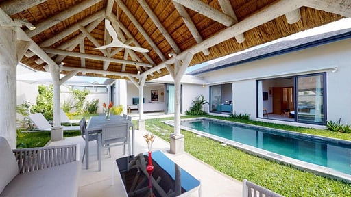 Villa Mahe Terrasse/Veranda
