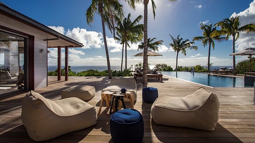 Villa Maison Blanc Bleu Piscine