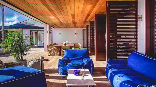 Villa Maison Blanc Bleu Terrasse