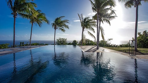 Villa Maison Blanc Bleu Piscine