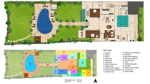 Villa Mako Floor plan