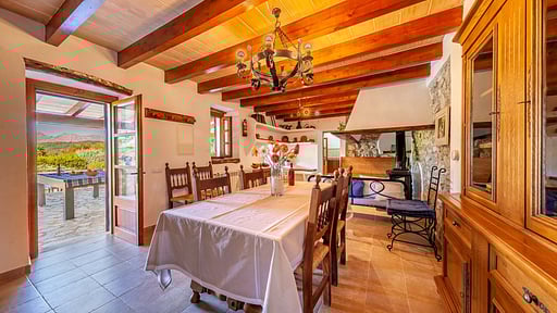 Villa Mala Garbo Zona pranzo