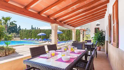 Villa Malabar Pollensa Dining area