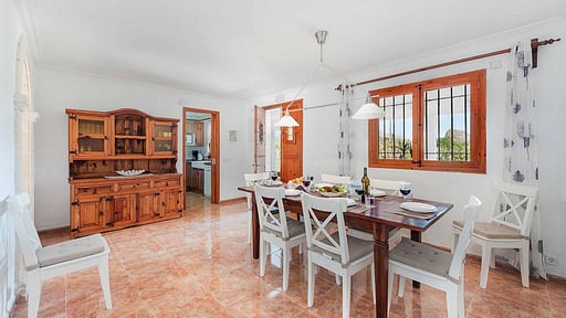 Villa Malabar Pollensa Dining area