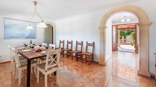 Villa Malabar Pollensa Dining area