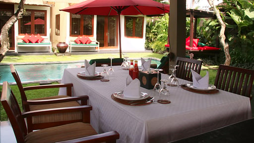 Villa Malika Dining area