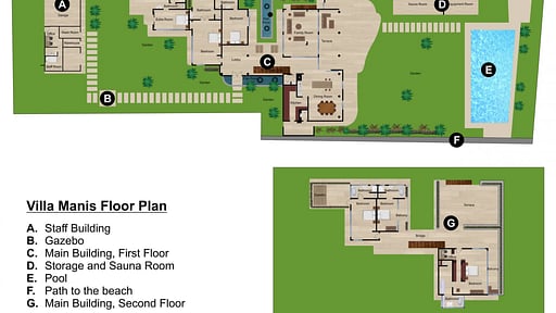Villa Manis Beachfront Floor plan