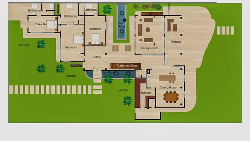 Villa Manis Beachfront Floor plan