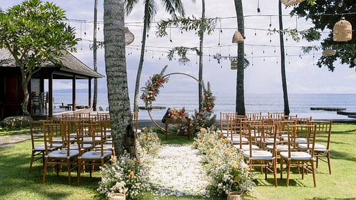 Villa Manis Beachfront Wedding pictures