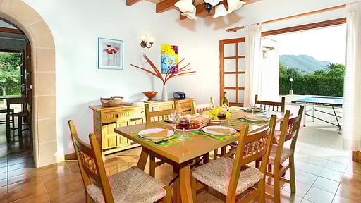 Villa Margarita Dining area